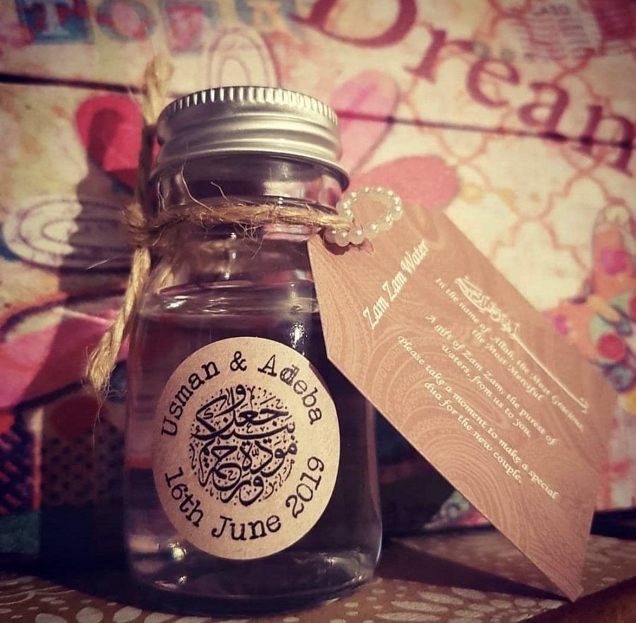 50ml mini milk-shaped glass favour bottle
